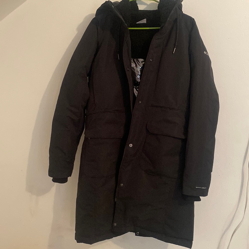 Long columbia Omni heat jacket ( L)